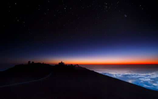 Haleakala at night