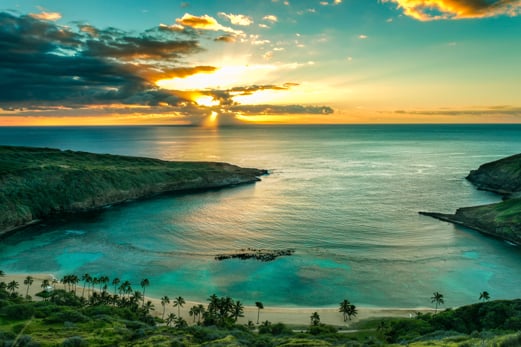 Hanauma Bay at Sunset