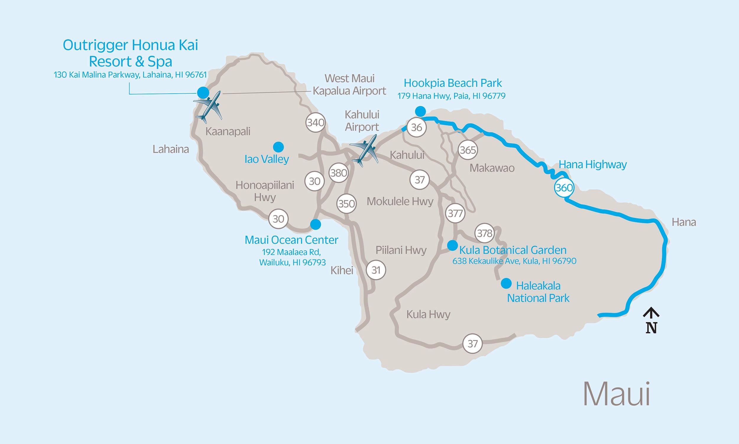 Map of Maui