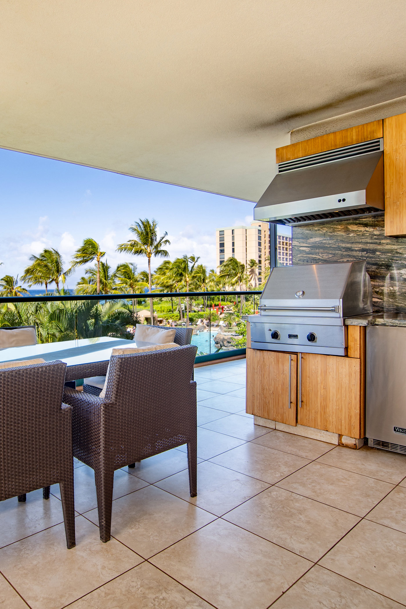 Honua Kai Maui balcony with grill